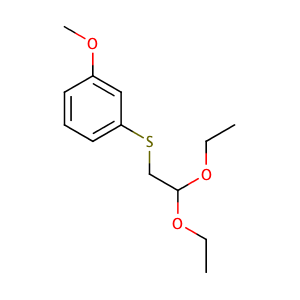 1-{[2,2-bis(ethyloxy)ethyl]thio}-3-(methyloxy)benzene,CAS No. 96803-85-9.