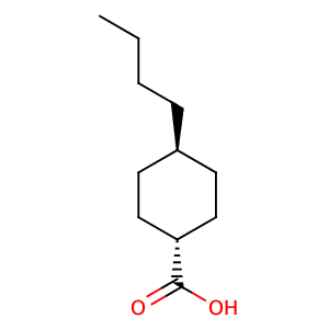 trans-4-Butylcyclohexanecarboxylic acid,CAS No. 38289-28-0.
