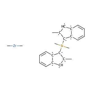 rac-Dimethylsilylenebis(2-methylindenyl)dimethylzirconium,CAS No. 143301-15-9.
