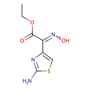 Ethyl 2-(2-aminothiazole-4-yl)-2-hydroxyiminoacetate,CAS No. 64485-82-1.