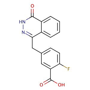 2-Fluoro-5-((4-oxo-3,4-dihydrophthalazin-1-yl)methyl)benzoic acid,CAS No. 763114-26-7.