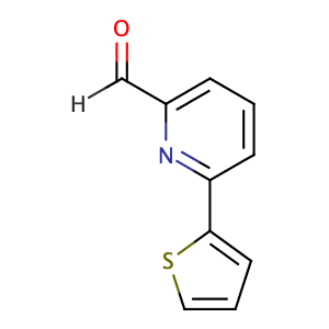 6 - (2 - Thienyl) - 2 - pyridinecarboxaldehyde,CAS No. 208111-00-6.