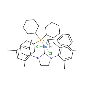 Benzylidene[1,3-bis(2,4,6-trimethylphenyl)-2-imidazolidinylidene] dichloro(tricyclohexyl-phosphine) ruthenium,CAS No. 246047-72-3.