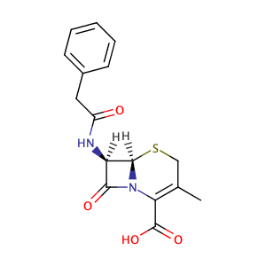 7-Phenyl-acetamido-deacetoxy-cephalosporanic-acid,CAS No. 27255-72-7.