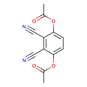 (4-acetyloxy-2,3-dicyanophenyl) acetate,CAS No. 83619-73-2.