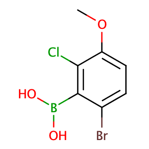 (6-Bromo-2-chloro-3-methoxyphenyl)boronic acid,CAS No. 957062-55-4.