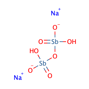 Sodium pyroantimonate,CAS No. 12507-68-5.
