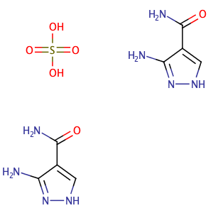 3-Amino-4-pyrazolecarboxamide hemisulfate,CAS No. 27511-79-1.