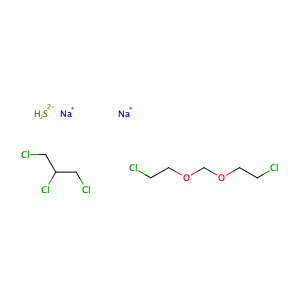 Propane, 1,2,3-trichloro-, polymer with 1,1'-[methylenebis(oxy)]bis[2-chloroethane] and sodium sulfide (Na2(S$x)),CAS No. 9065-29-6.