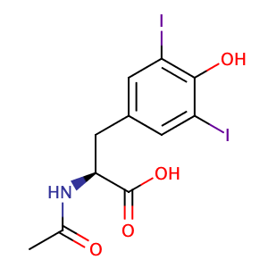N-Acetyl-3,5-diiodo-L-tyrosine,CAS No. 1027-28-7.