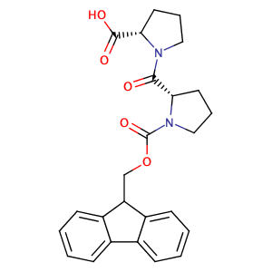 (S)-1-((S)-1-(((9H-Fluoren-9-yl)methoxy)carbonyl)pyrrolidine-2-carbonyl)pyrrolidine-2-carboxylic acid,CAS No. 129223-22-9.