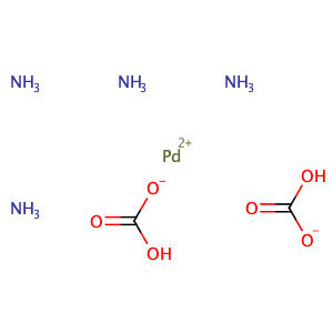 azane; hydrogen carbonate; palladium(2+),CAS No. 134620-00-1.