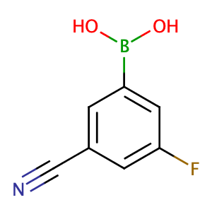 3-Cyano-5-fluorophenylboronic acid,CAS No. 304858-67-1.