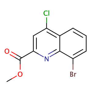 Methyl 8-bromo-4-chloroquinoline-2-carboxylate,CAS No. 1072944-68-3.