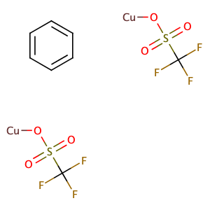 Copper (I) Trifluoromethanesulfonate Benzene Complex,CAS No. 42152-46-5.