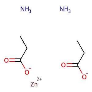 zinc; azane; propanoate,CAS No. 67874-40-2.