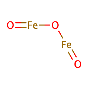 Ferric oxide,CAS No. 1309-37-1.