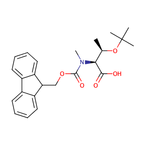 (2S,3R)-2-((((9H-Fluoren-9-yl)methoxy)carbonyl)(methyl)amino)-3-(tert-butoxy)butanoic acid,CAS No. 117106-20-4.