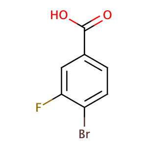 4-Bromo-3-fluorobenzoic acid,CAS No. 153556-42-4.