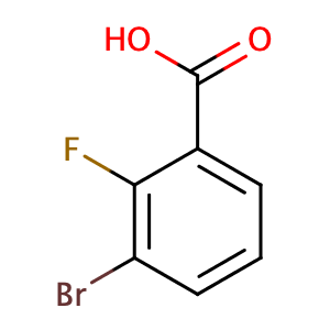 3-Bromo-2-fluorobenzoic acid,CAS No. 161957-56-8.