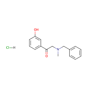 2-[Benzyl(methyl)amino]-1-(3-hydroxyphenyl)ethanone hydrochloride,CAS No. 71786-67-9.