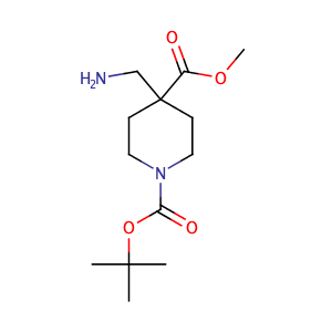 4-Aminomethyl-piperidine-1,4-dicarboxylic acid 1-tert-butyl ester 4-methyl ester,CAS No. 362703-35-3.