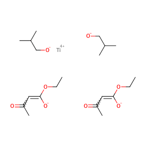 Diisobutoxy-bisethylacetoacetatotitanate,CAS No. 83877-91-2.