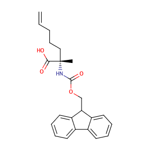 (2S)-2-(9H-fluoren-9-ylmethoxycarbonylamino)-2-methyl-hept-6-enoic acid,CAS No. 288617-73-2.