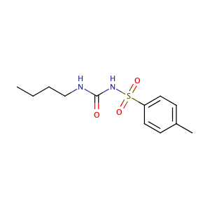 Benzenesulfonamide, N-[(butylamino)carbonyl]-4-methyl-,CAS No. 64-77-7.