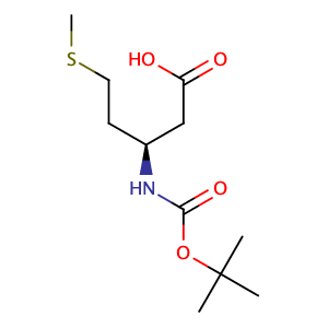 (R)-3-((tert-Butoxycarbonyl)amino)-5-(methylthio)pentanoic acid,CAS No. 244251-20-5.