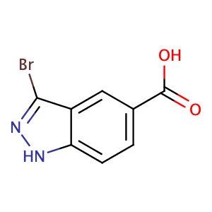 3-Bromo-5-(1H)indazole carboxylic acid,CAS No. 885521-49-3.