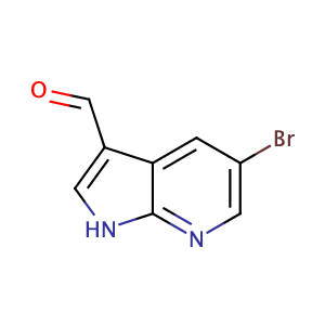 5-Bromo-1H-pyrrolo[2,3-b]pyridine-3-carbaldehyde,CAS No. 757978-33-9.