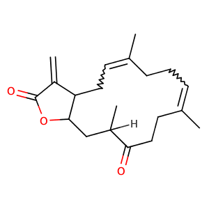 6,10,14-trimethyl-3-methylidene-2H,3H,3aH,4H,7H,8H,11H,12H,13H,14H,15H,15aH-cyclotetradeca[b]furan-2,13-dione,CAS No. 55226-27-2.