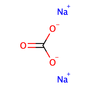 Sodium carbonate,CAS No. 497-19-8.