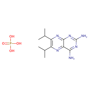6,7-Diisopropylpteridine-2,4-diamine phosphate,CAS No. 84176-65-8.