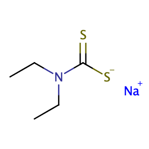 Sodium diethyldithiocarbamate,CAS No. 148-18-5.