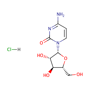 Cytarabine hydrochloride,CAS No. 69-74-9.