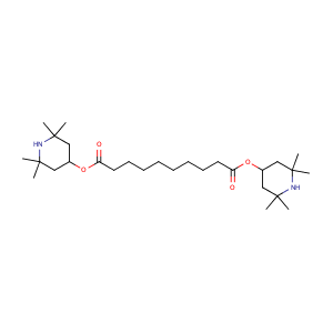Bis(2,2,6,6-tetramethylpiperidin-4-yl) decanedioate,CAS No. 52829-07-9.