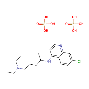 chloroquine diphosphate,CAS No. 50-63-5.