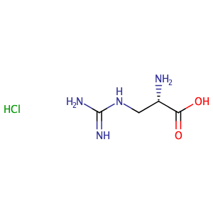 (S)-2-Amino-3-guanidinopropanoic acid hydrochloride,CAS No. 1482-99-1.