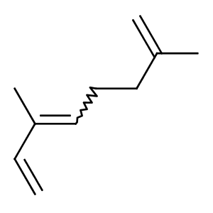 1,3,7-Octatriene, 3,7-dimethyl-,CAS No. 502-99-8.