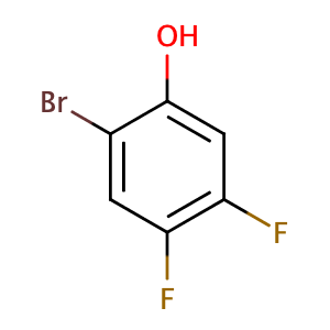 2-Bromo-4,5-difluorophenol,CAS No. 166281-37-4.