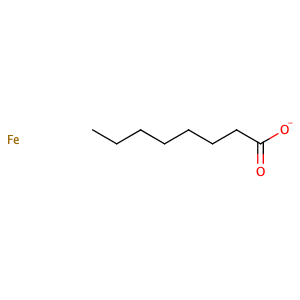 Octanoic acid, iron salt,CAS No. 6535-20-2.