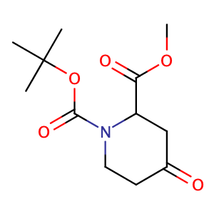 4-Oxo-1,2-piperidinedicarboxylic acid 1-(tert-butyl) 2-methyl ester,CAS No. 81357-18-8.