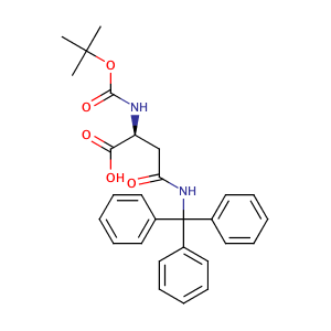 Boc-N-beta-Trityl-L-asparagine,CAS No. 132388-68-2.