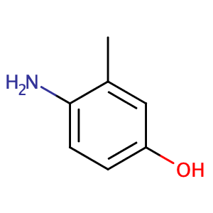 4-Amino-3-methylphenol,CAS No. 2835-99-6.