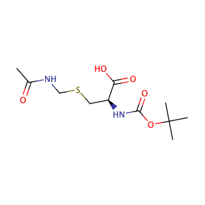 S-(Acetamidomethyl)-N-(tert-butoxycarbonyl)-L-cysteine,CAS No. 19746-37-3.