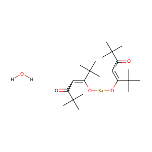 Barium bis(2,2,6,6-tetramethyl-3,5-heptanedionate) hydrate,CAS No. 17594-47-7.