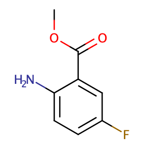 Methyl 2-amino-5-fluorobenzoate,CAS No. 319-24-4.