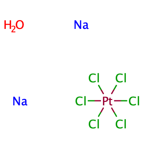 Sodium hexachloroplatinate(IV) hexahydrate,CAS No. 19583-77-8.